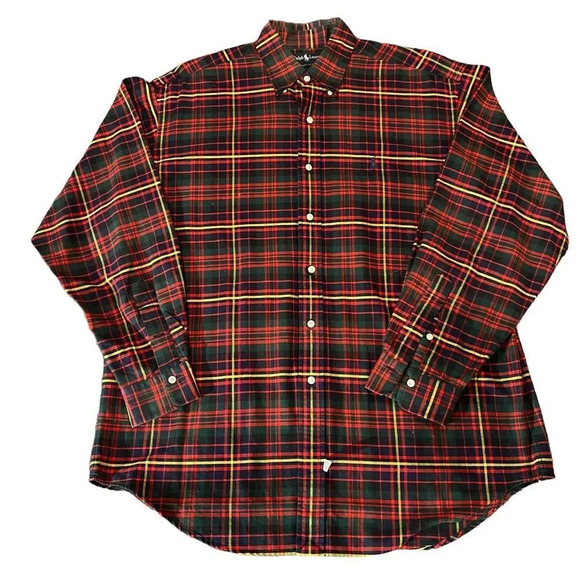 Vintage Ralph Lauren - Classic 1990s Mens The Big Oxford Button Down Shirt - Picture 1 of 3